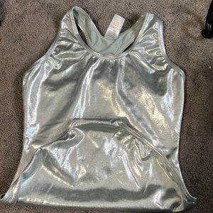 silver sparkly leotard
